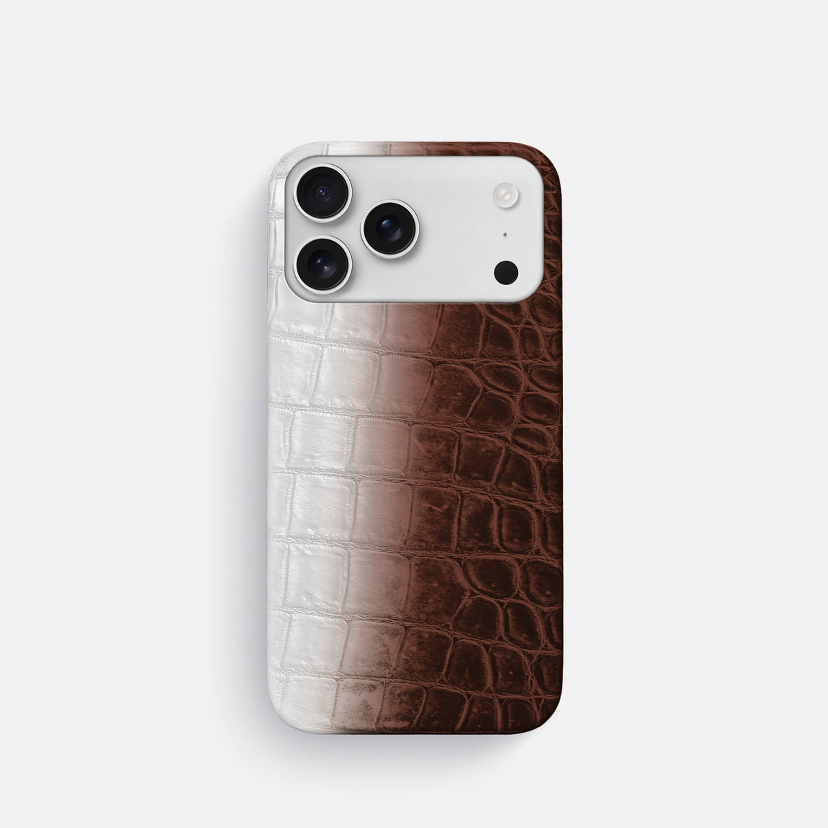 Slim Case For iPhone 18 Pro In Himalayan Crocodile -1 | Dark-Brown