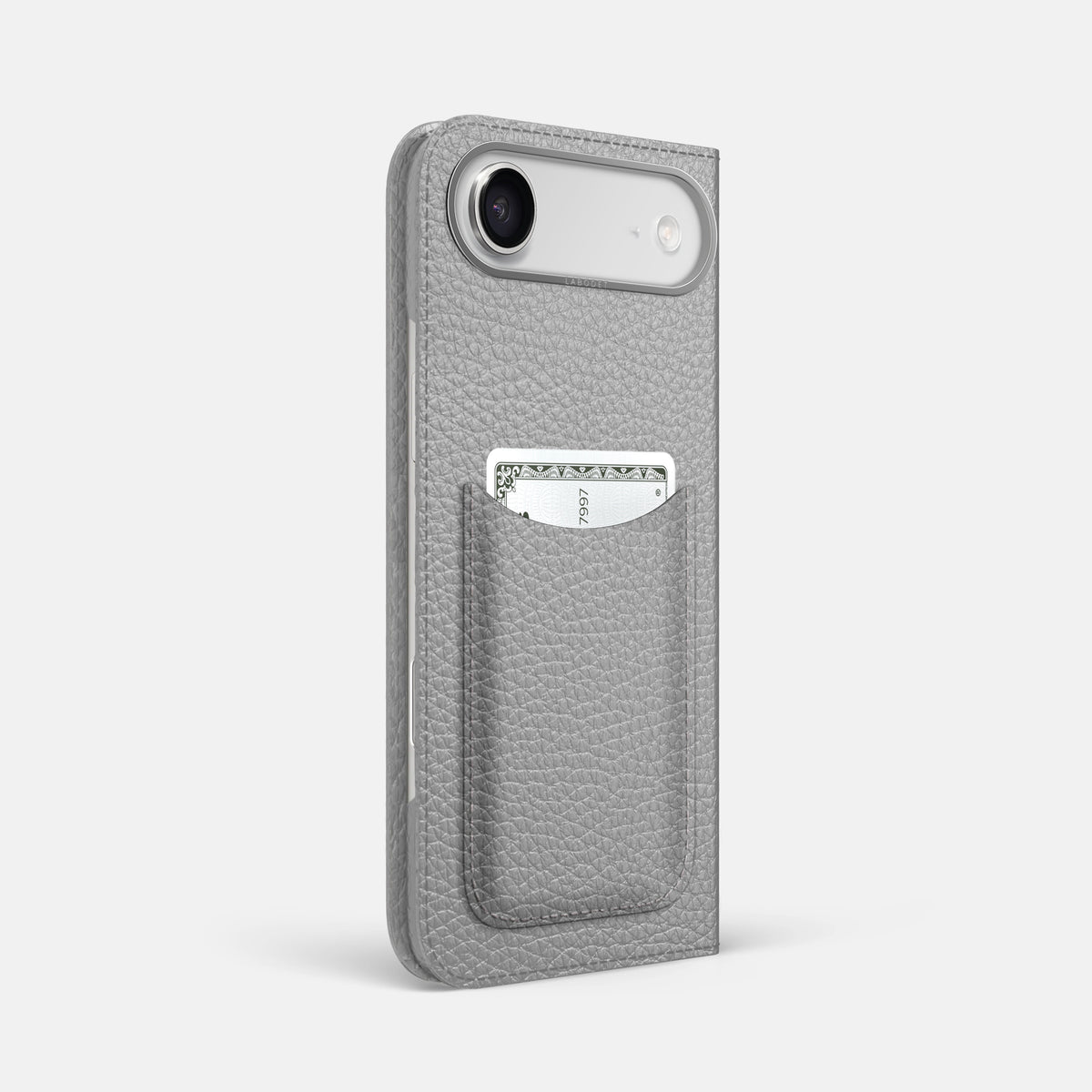 Folio Case with Card For iPhone 17 Air In Calf -1 | Nuage-Steel