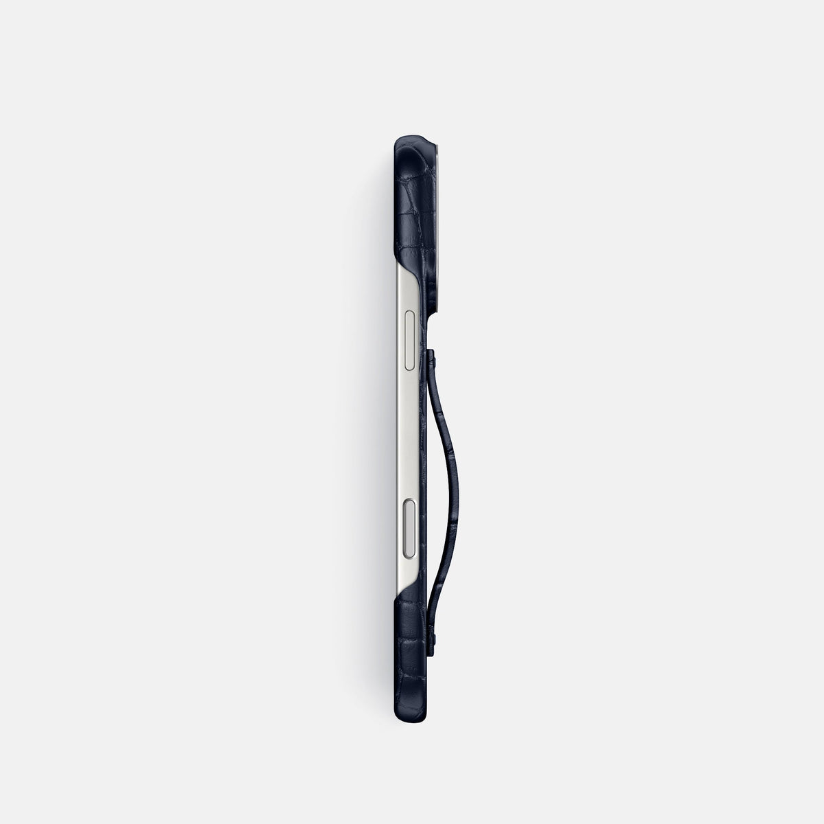 Finger Case For iPhone 18 Pro In Alligator -3 | Navy-Blue-Steel