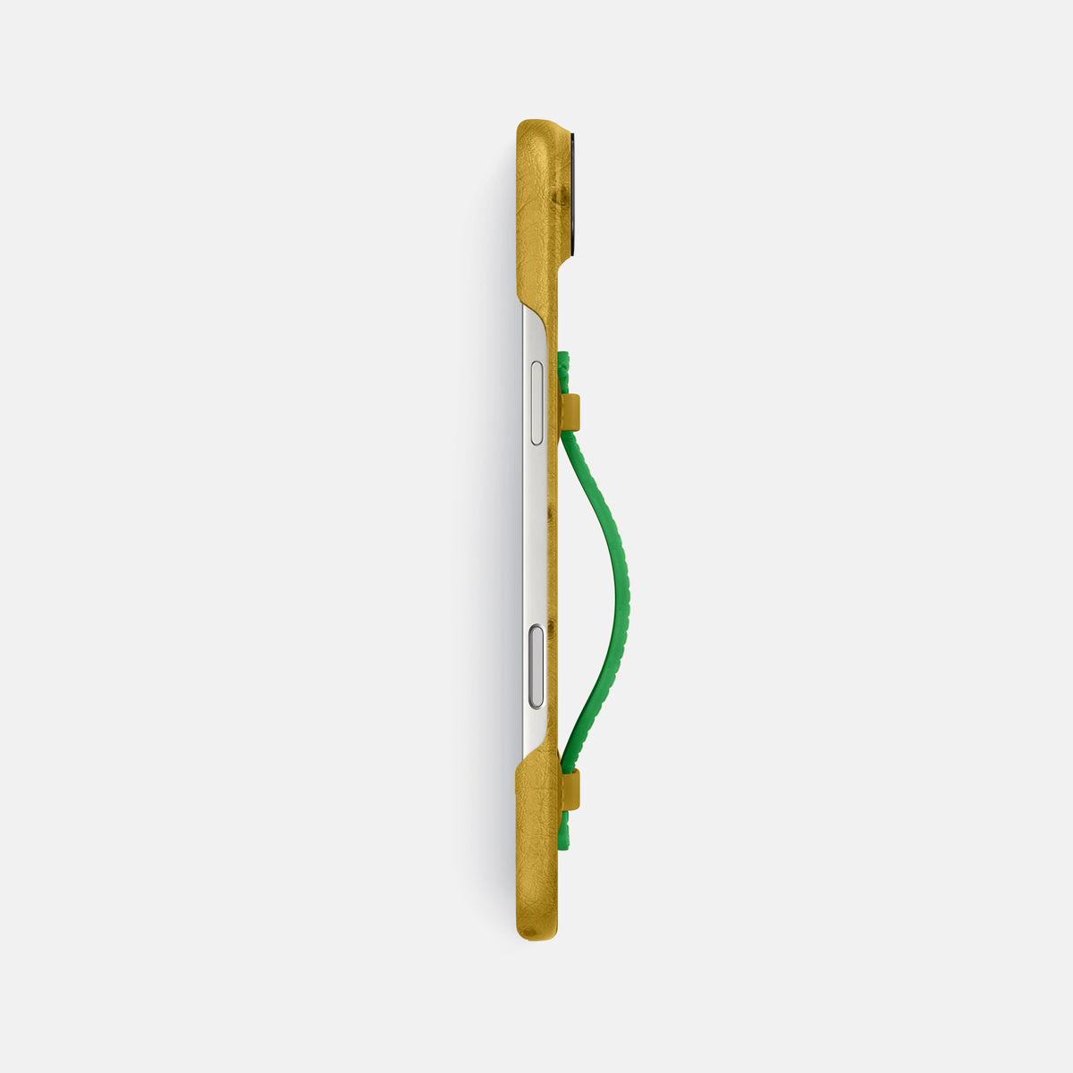 Center Handle Coloré For iPhone 17 Air In Ostrich -2 | Gold-Black
