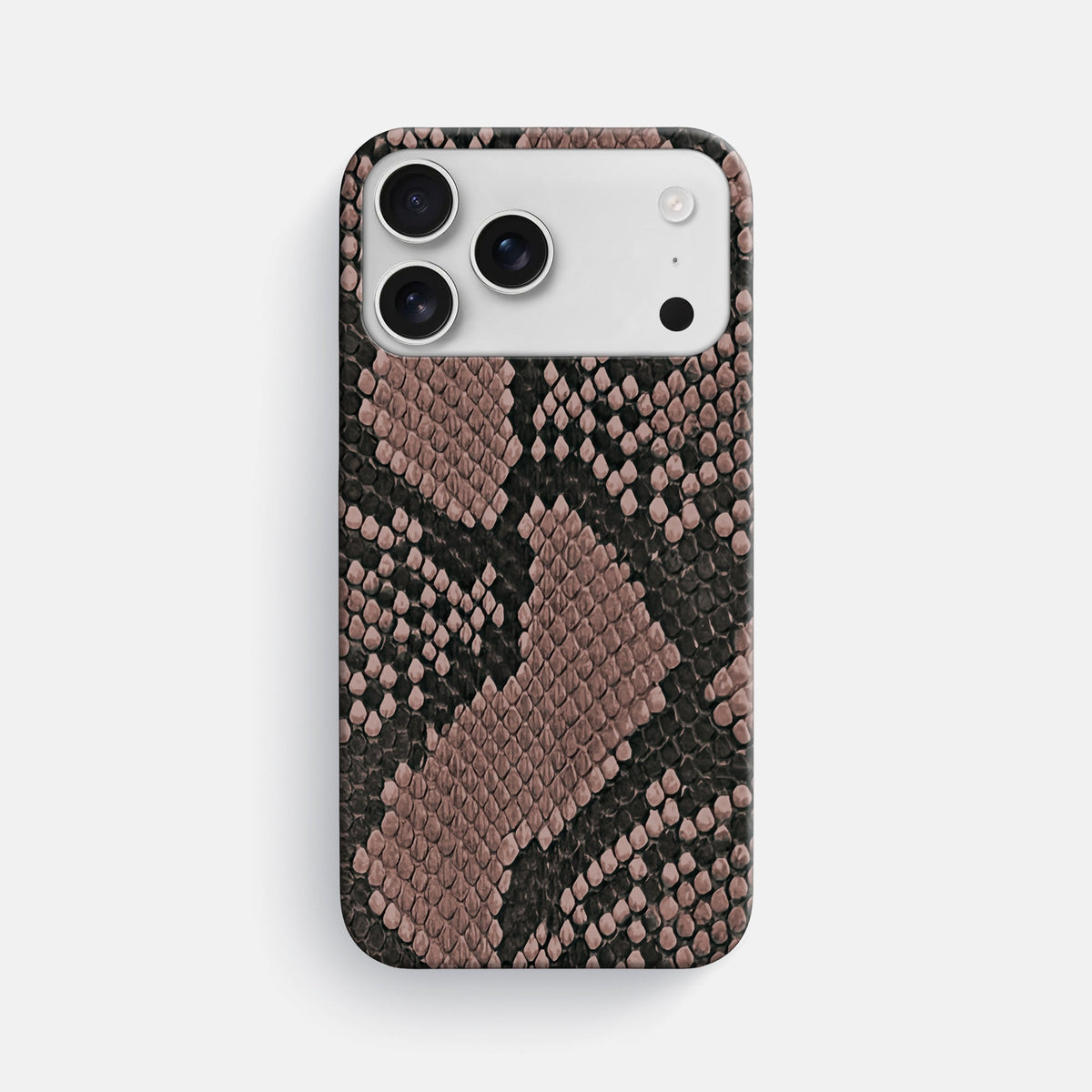 Slim Case For iPhone 18 Pro Max In Deluxe Python -1 | Mahogany-Brown
