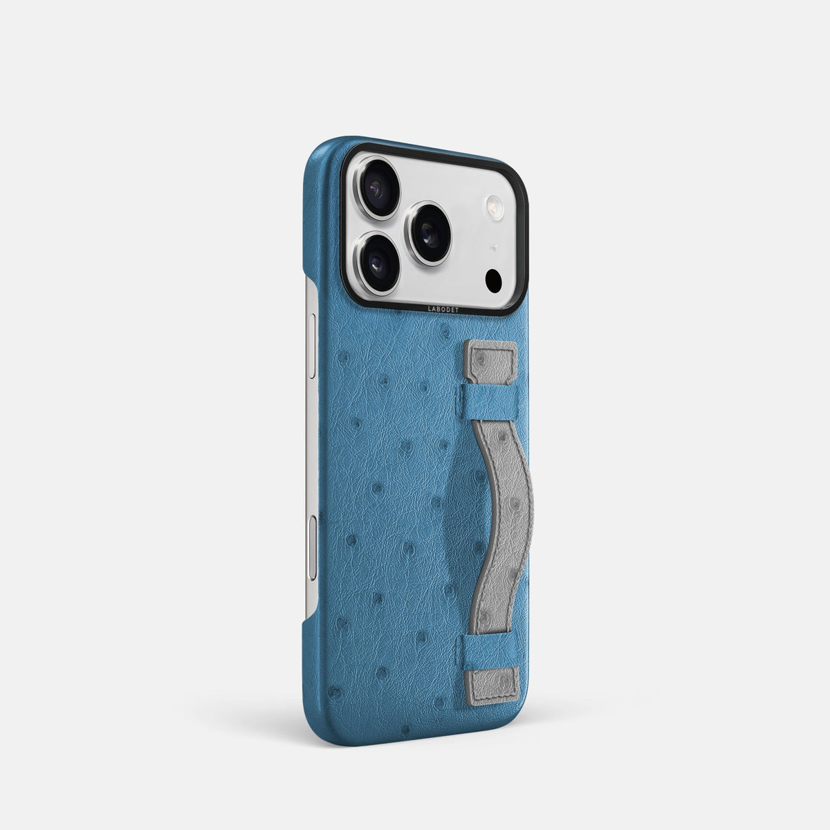 Handle Case Coloré For iPhone 18 Pro In Ostrich -2 | Blue-Jeans-Black