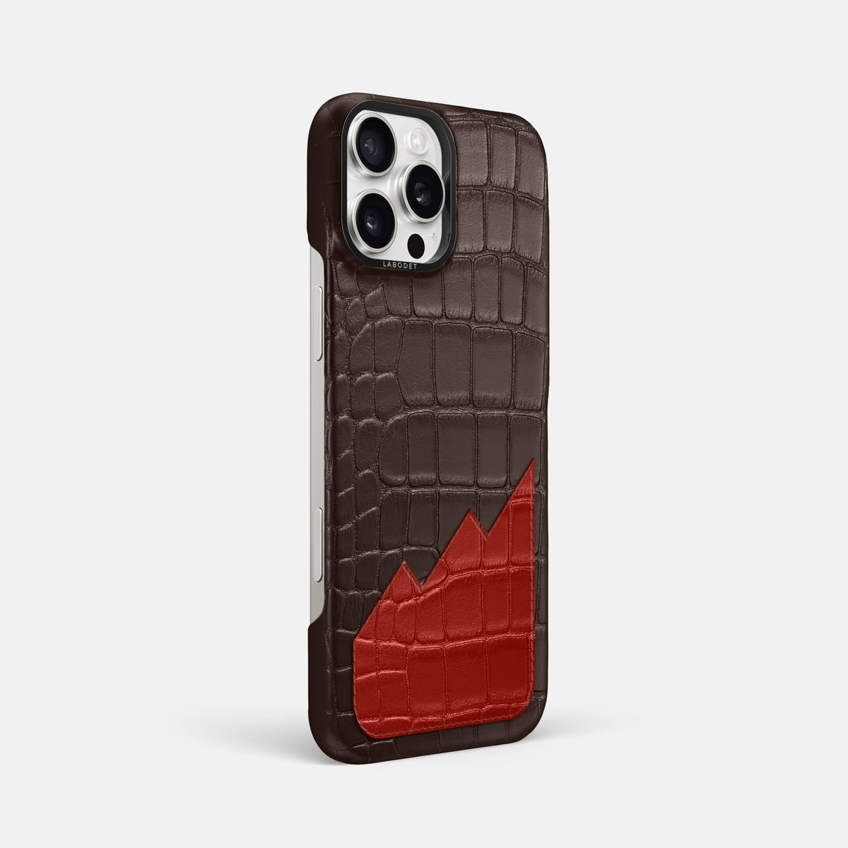 Classic Case With UpOnly For iPhone 16 Pro Max In Alligator -2 | Dark-Brown-Black