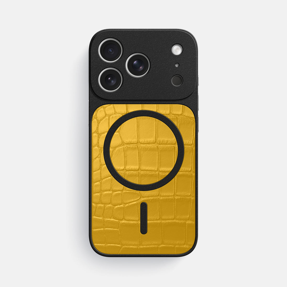 MagSafe Mask For iPhone 17 Pro Max In Alligator -3 | Yellow