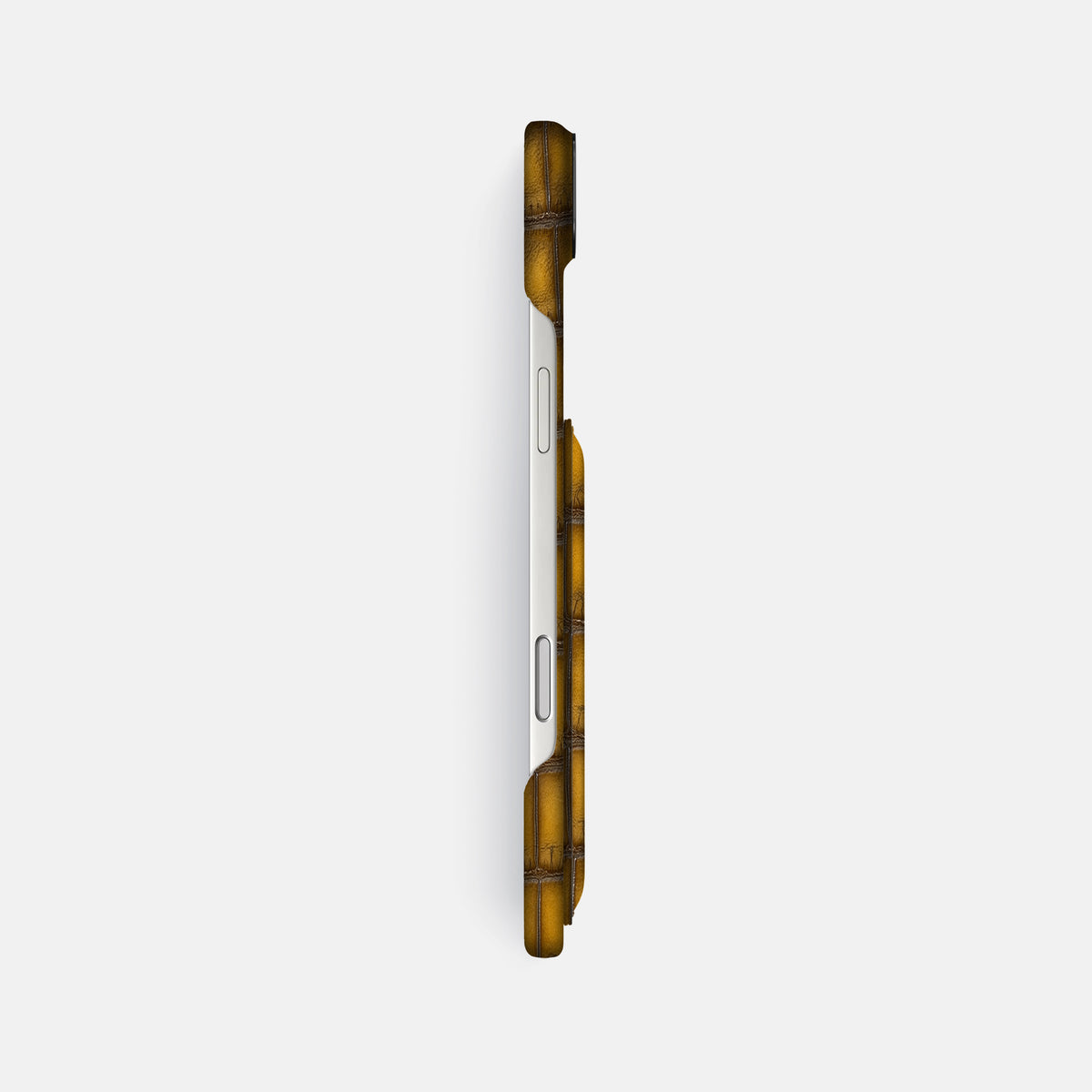 Double Card Case For iPhone 17 Air In Patina Alligator -3 | Sydney-Black