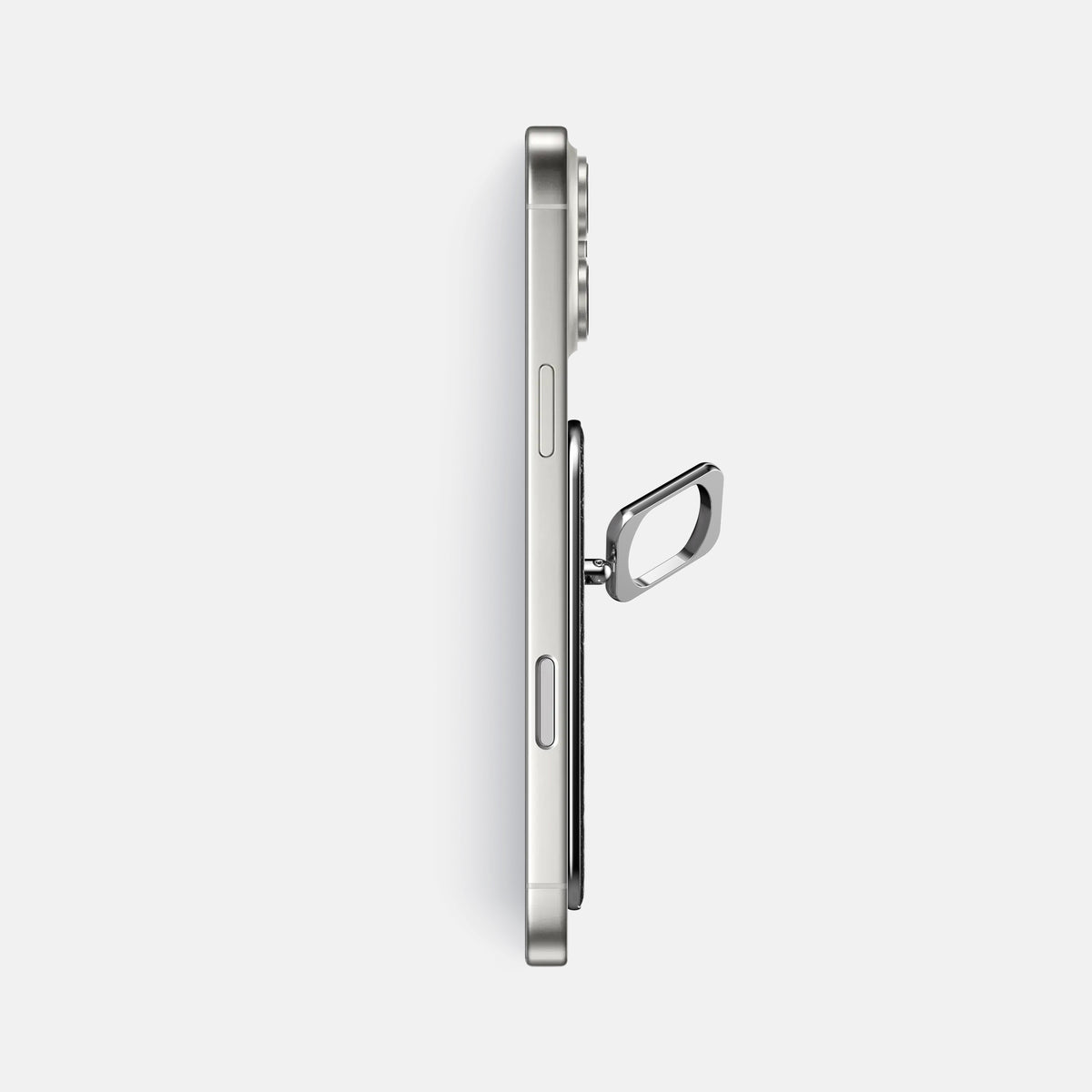 MagSafe Ring For iPhone 17 Pro Max In Ostrich -3 | Black-Steel