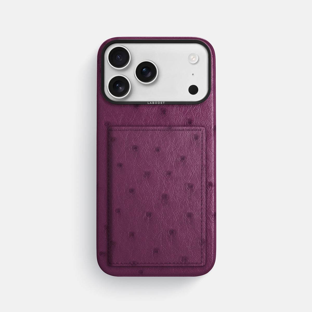 Bi-Fold Case For iPhone 17 Pro Max In Ostrich -1 | Purple-Black