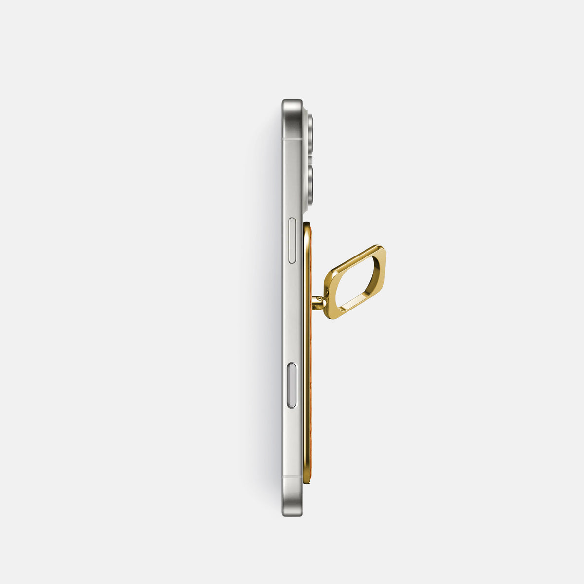 MagSafe Ring For iPhone 17 Pro In Alligator -3 | Orange-Gold