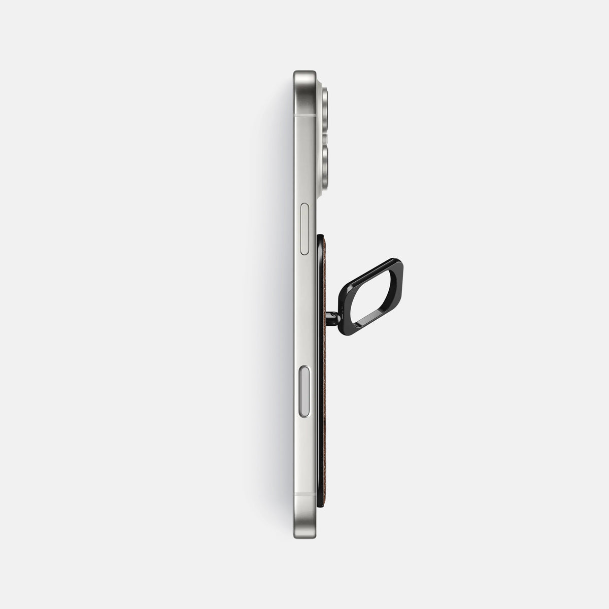 MagSafe Ring For iPhone 17 Pro Max In Ostrich -3 | Chocolate-Black