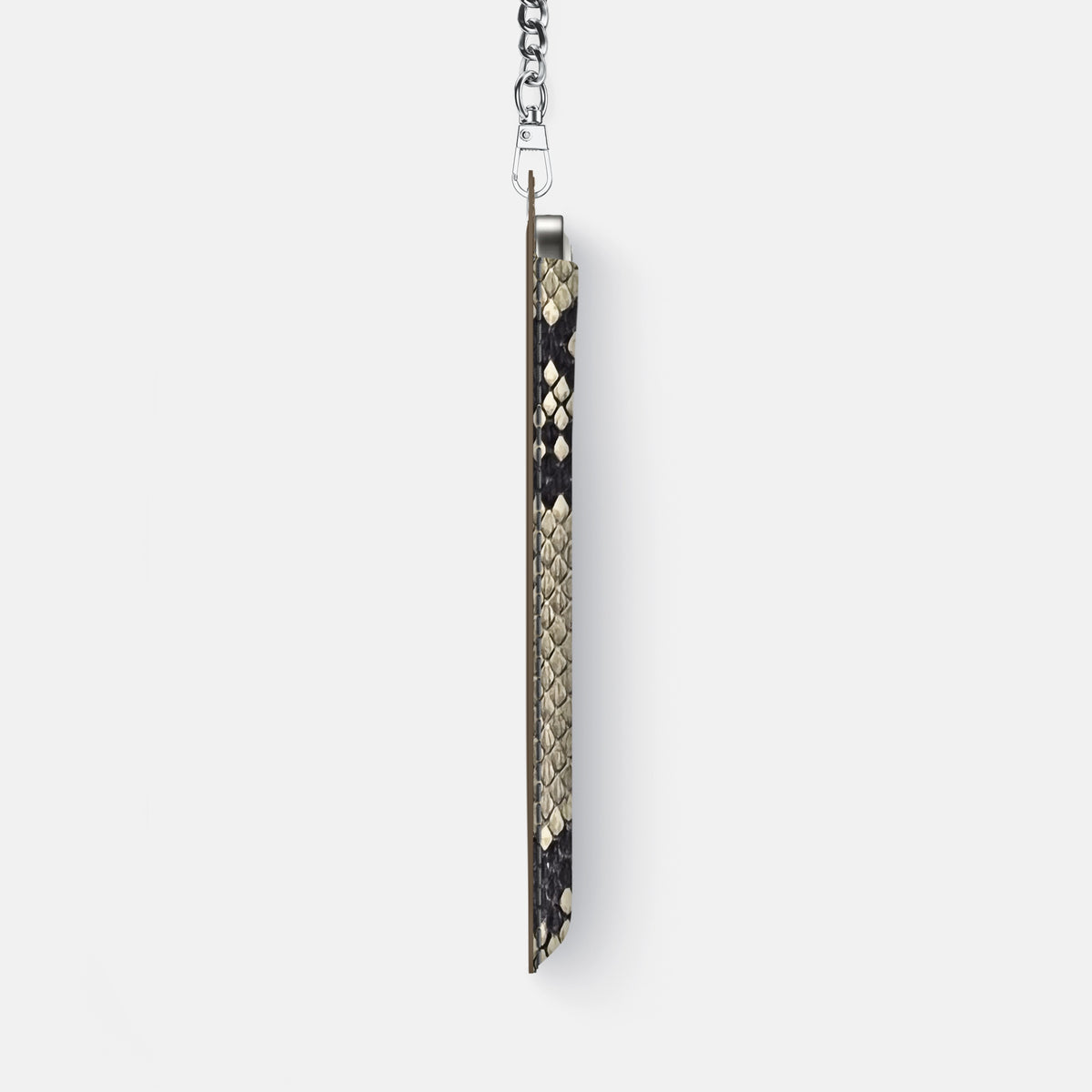 Crossbody Bag For iPhone 17 Air In Deluxe Python -4 | Savannah-Steel