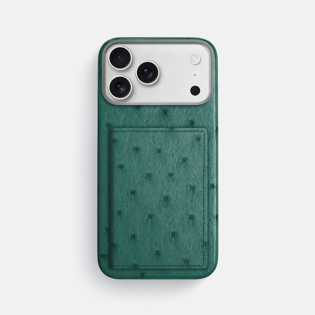 Bi-Fold Case For iPhone 18 Pro Max In Ostrich -1 | Forest-Green-Steel