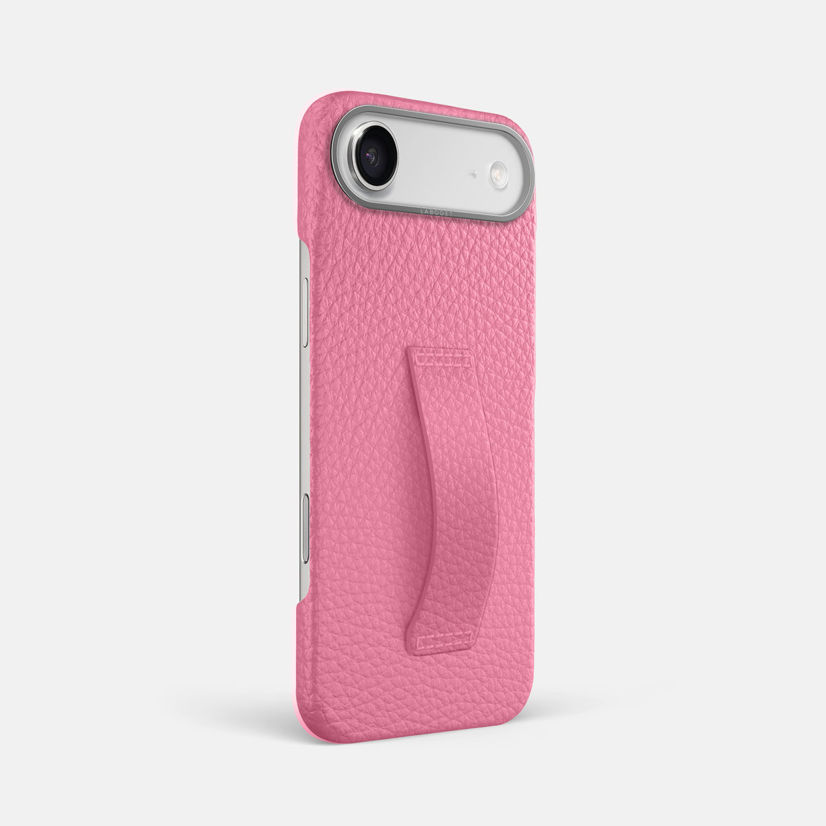 Finger Case For iPhone 17 Air In Calf -2 | Pink-Steel