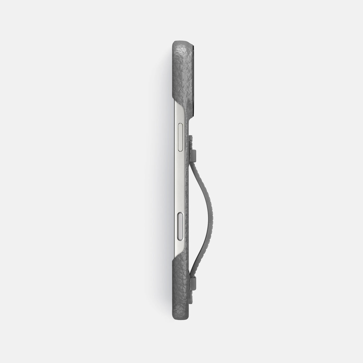 Center Handle For iPhone 17 Pro Max In Calf -2 | Souris-Black