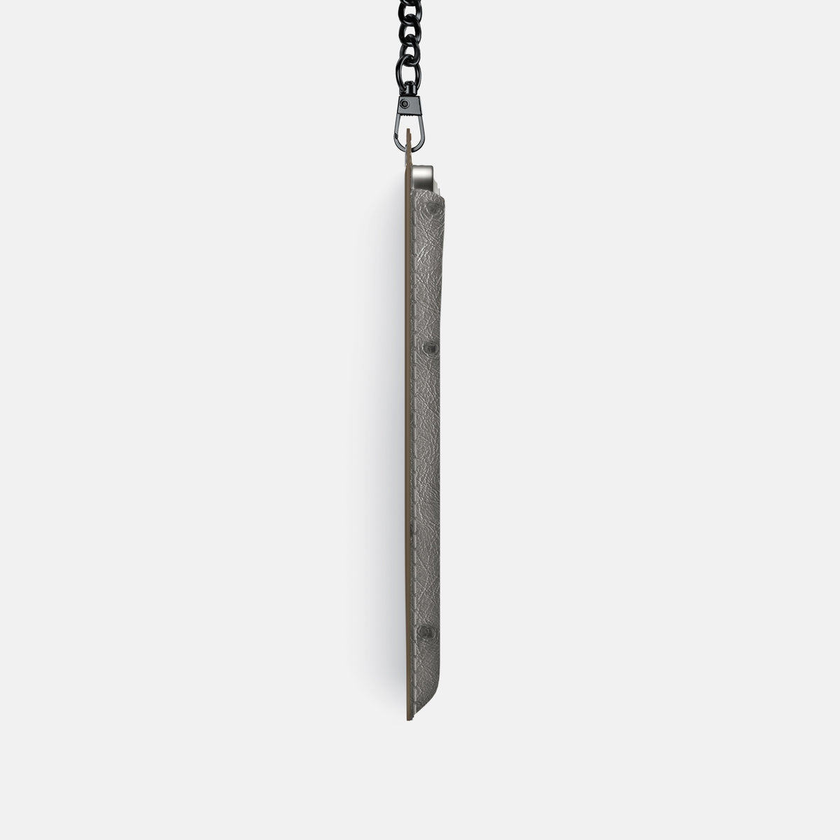 Crossbody Bag For iPhone 17 Pro In Ostrich -4 | Grey-Black