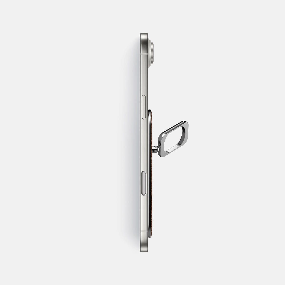 MagSafe Ring For iPhone 17 Air In Ostrich -3 | Chocolate-Steel