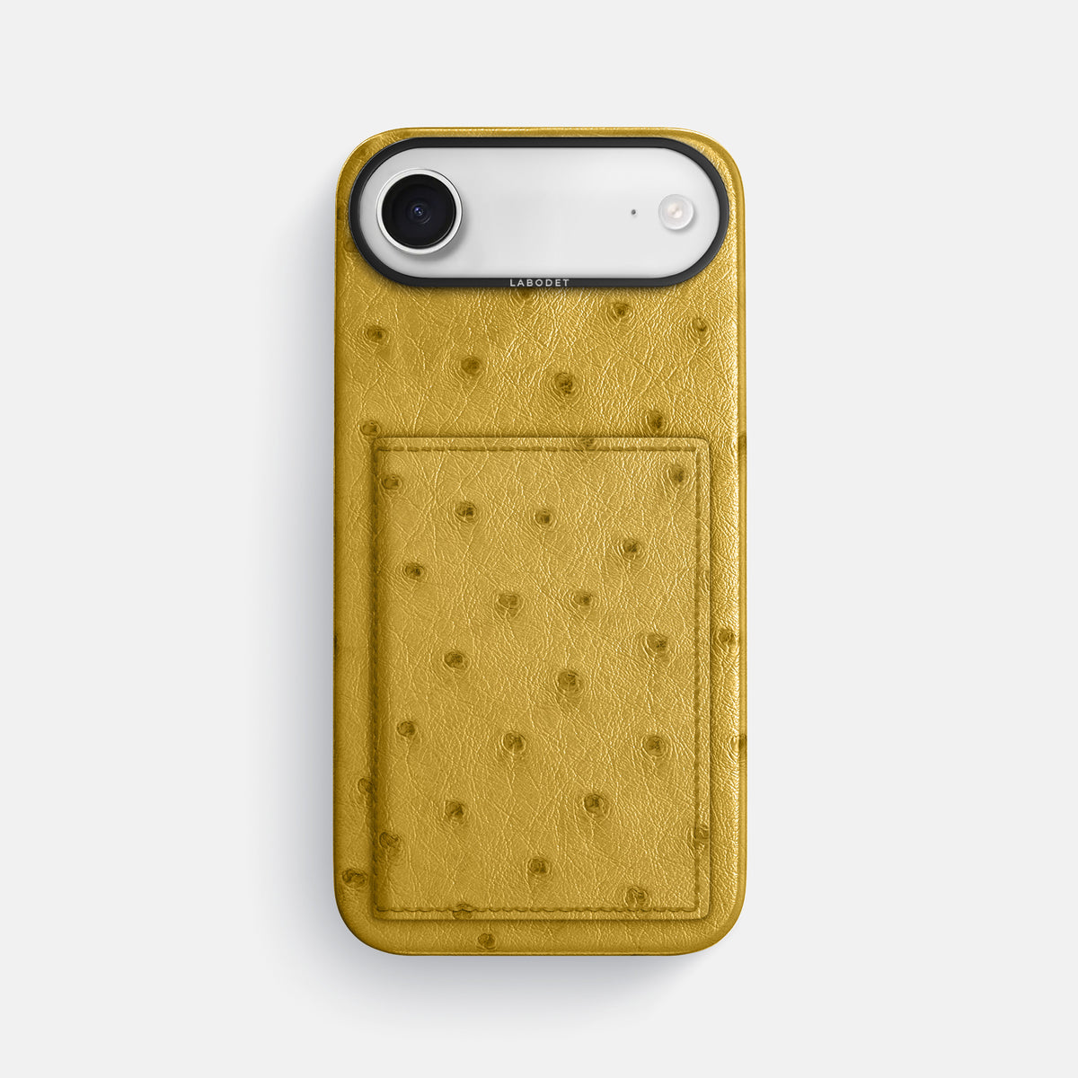 Bi-Fold Case For iPhone 17 Air In Ostrich -1 | Gold-Black