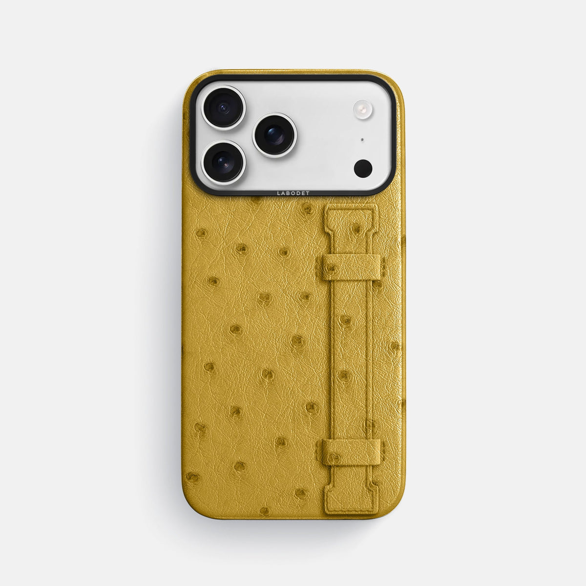 Handle Case For iPhone 18 Pro Max In Ostrich -1 | Gold-Black