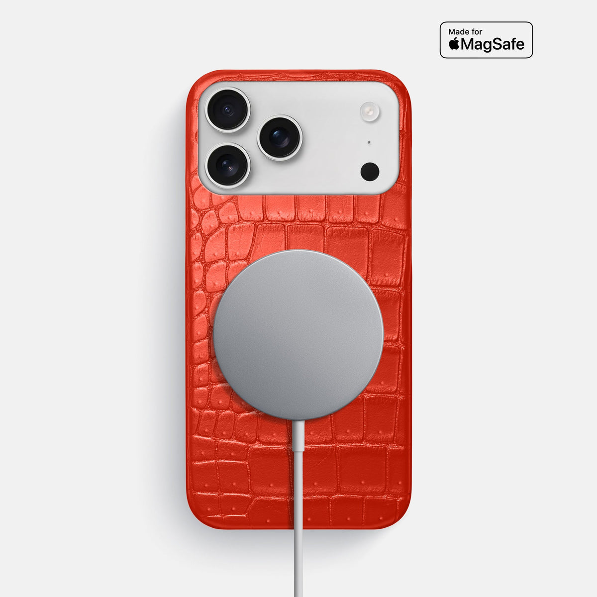 Slim Case For iPhone 18 Pro Max In Porosus Crocodile -5 | Rust