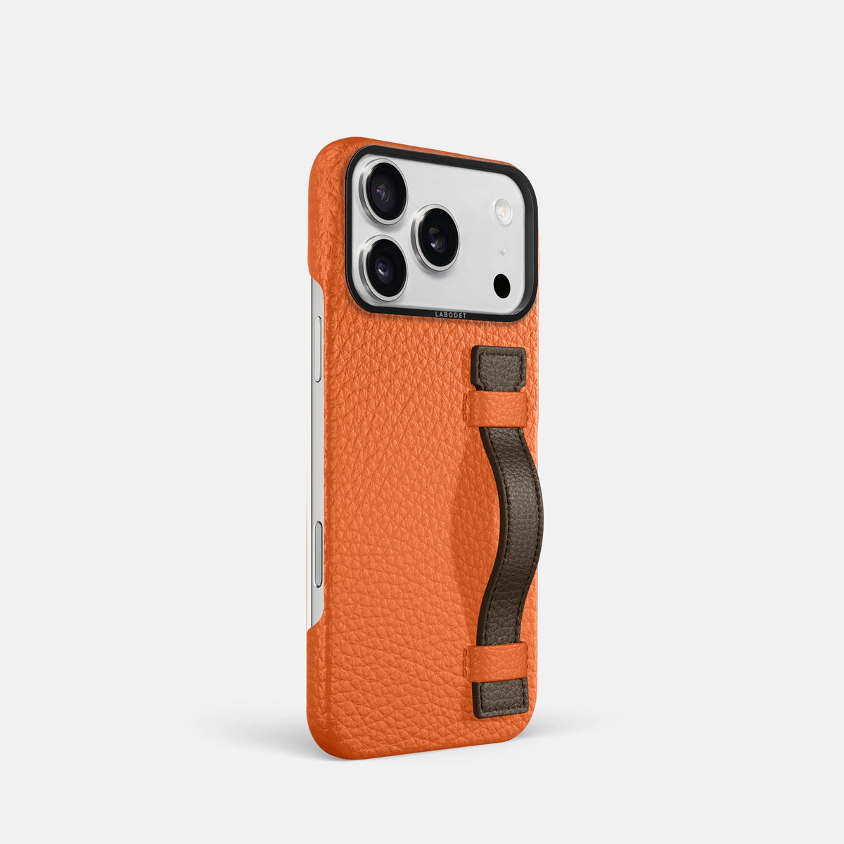 Handle Case Coloré For iPhone 18 Pro In Calf -2 | Orange-Black