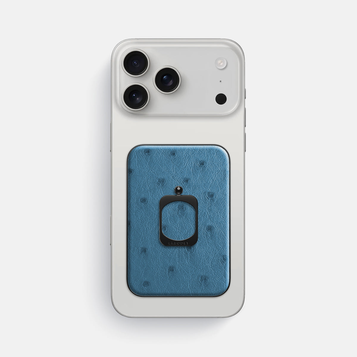 MagSafe Ring For iPhone 17 Pro Max In Ostrich -2 | Blue-Jeans-Black