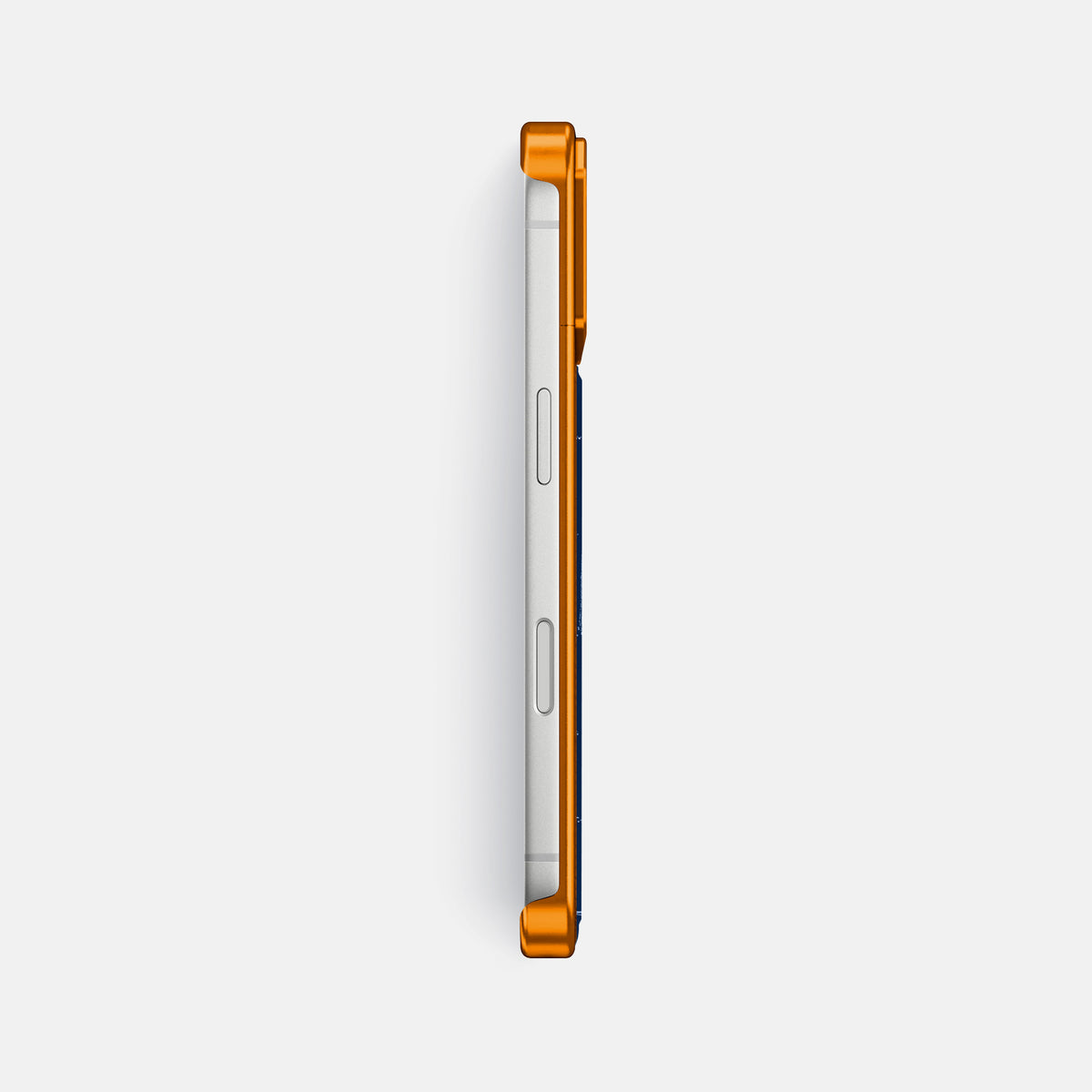 Metal Case For iPhone 17 Pro Max In Shiny Alligator -3 | Mediterranean-Orange
