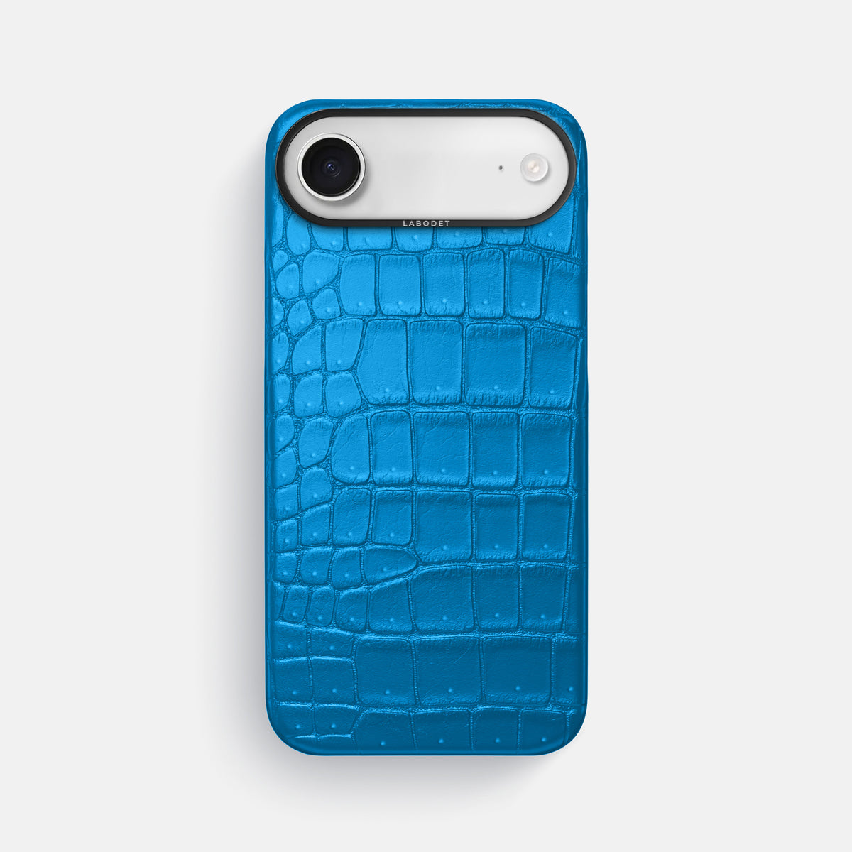 Classic Case For iPhone 17 Air In Porosus Crocodile -1 | Blue-Lagoon-Black