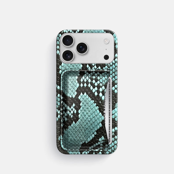 Slim Card Case For iPhone 17 Pro In Deluxe Python