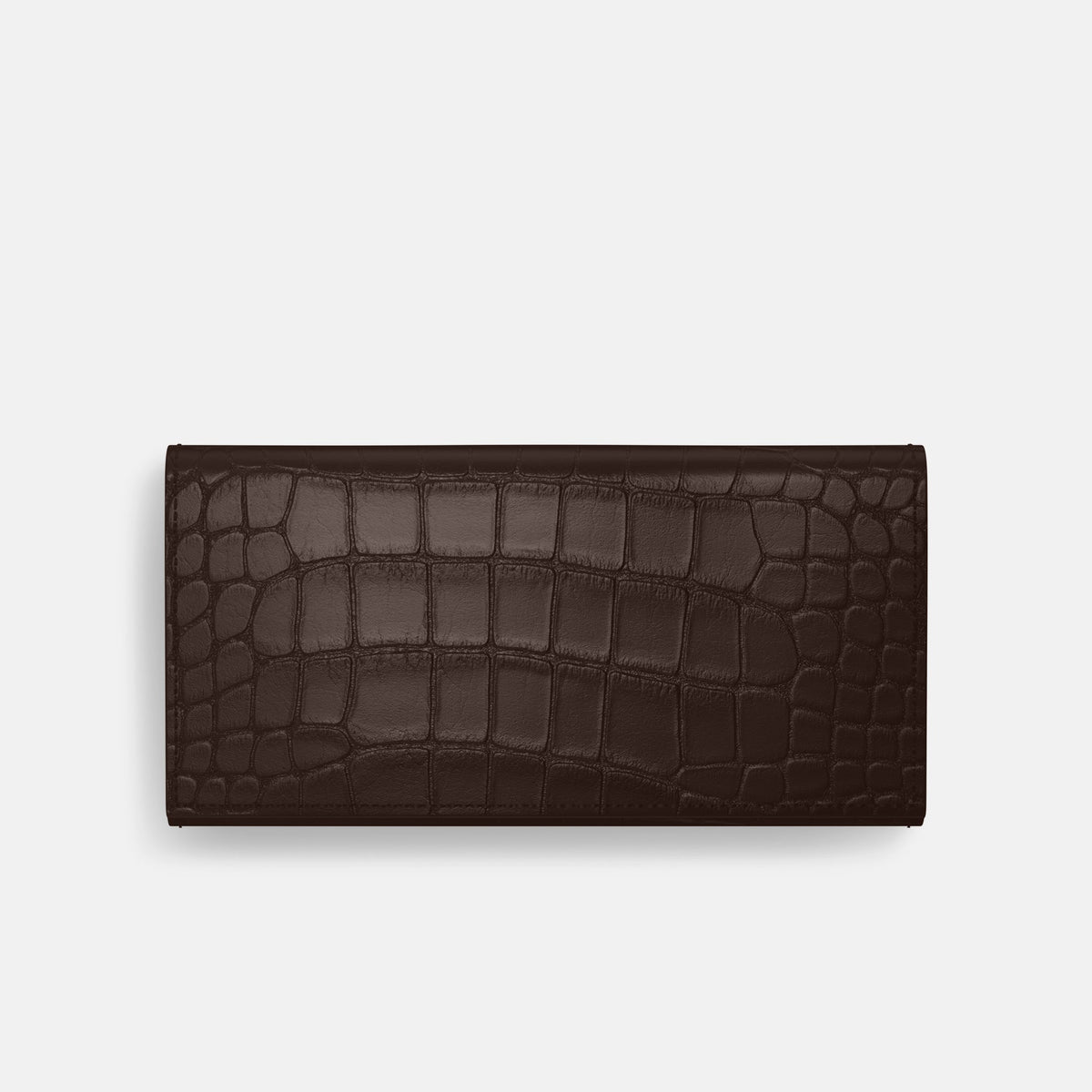 Wallet Case For iPhone 18 Pro In Alligator -3 | Dark-Brown