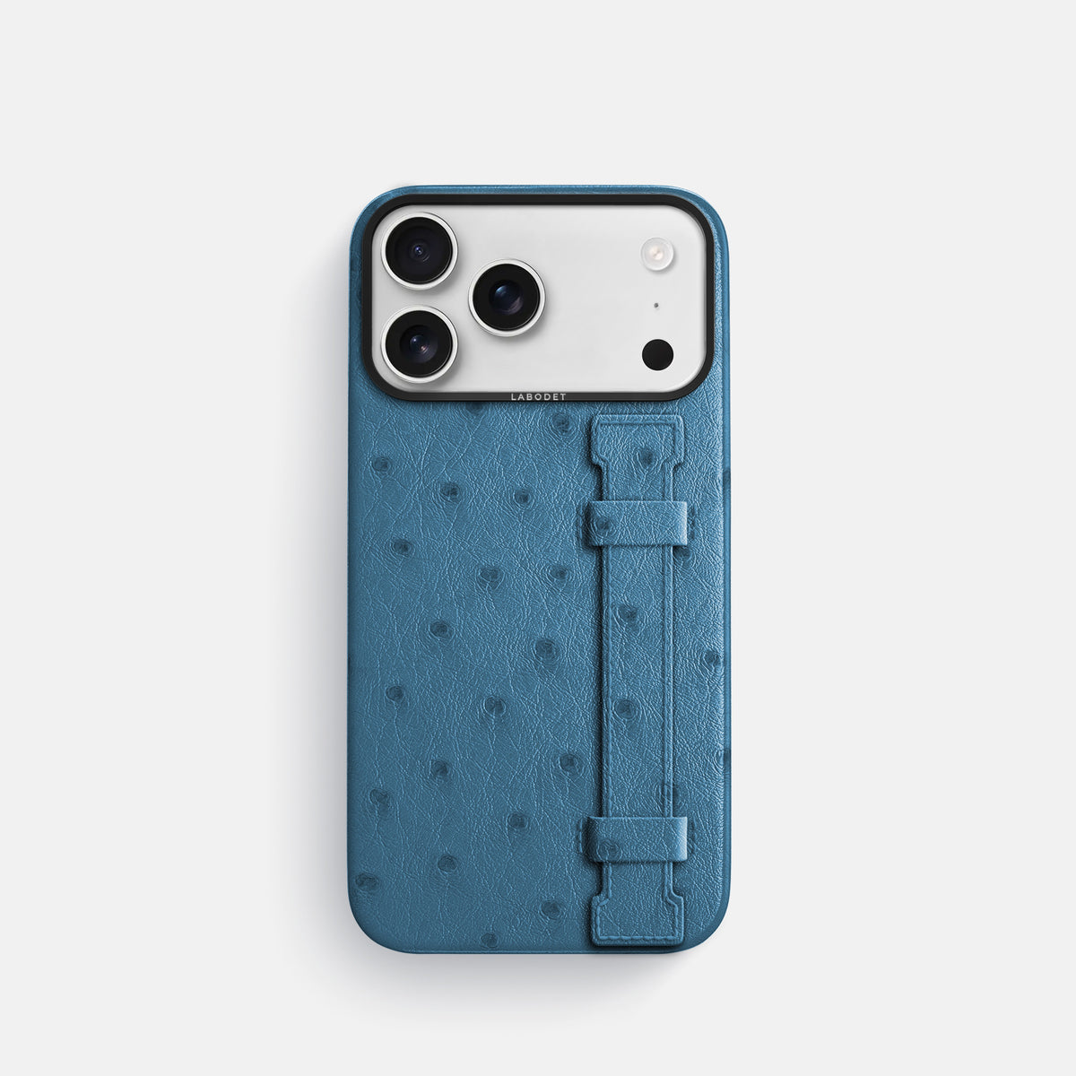 Handle Case For iPhone 17 Pro In Ostrich -1 | Blue-Jeans-Black