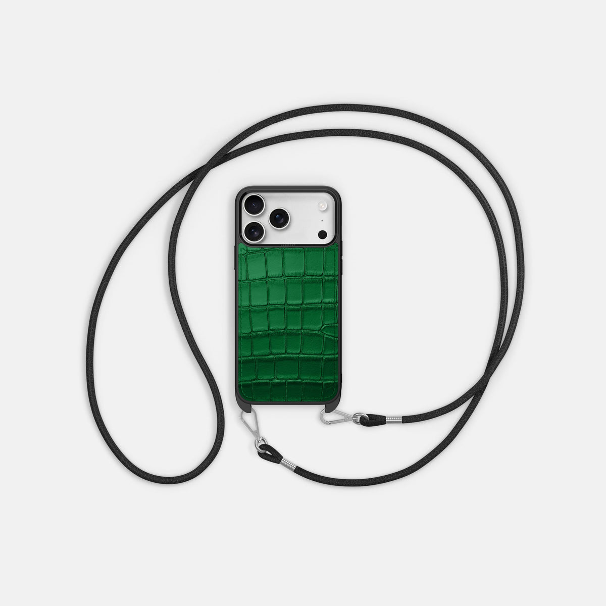 Crossbody Sport Case For iPhone 18 Pro Max In Alligator -5 | Forest-Green