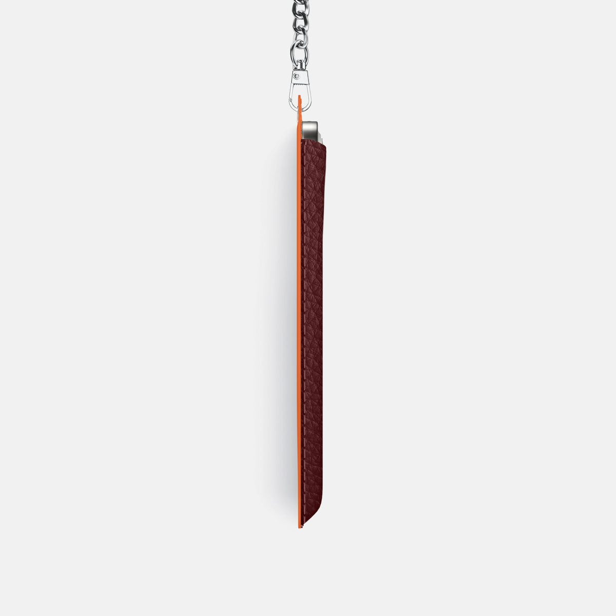 Crossbody Bag For iPhone 18 Pro In Calf -4 | Bordeaux-Steel