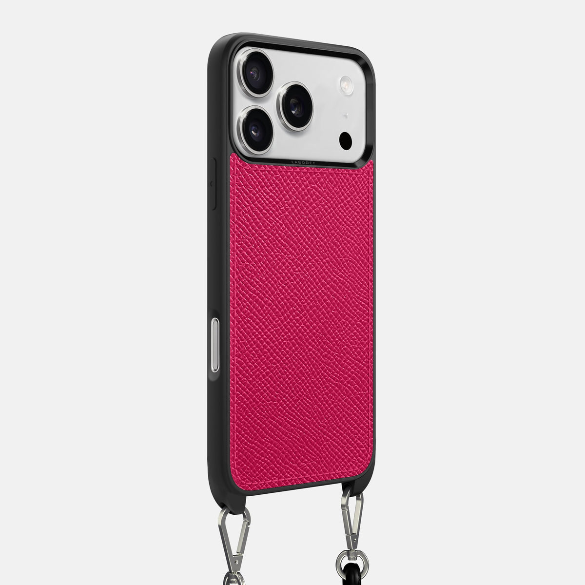 Crossbody Sport Case For iPhone 18 Pro Max In Epsom-Style Calf -2 | Fuchsia