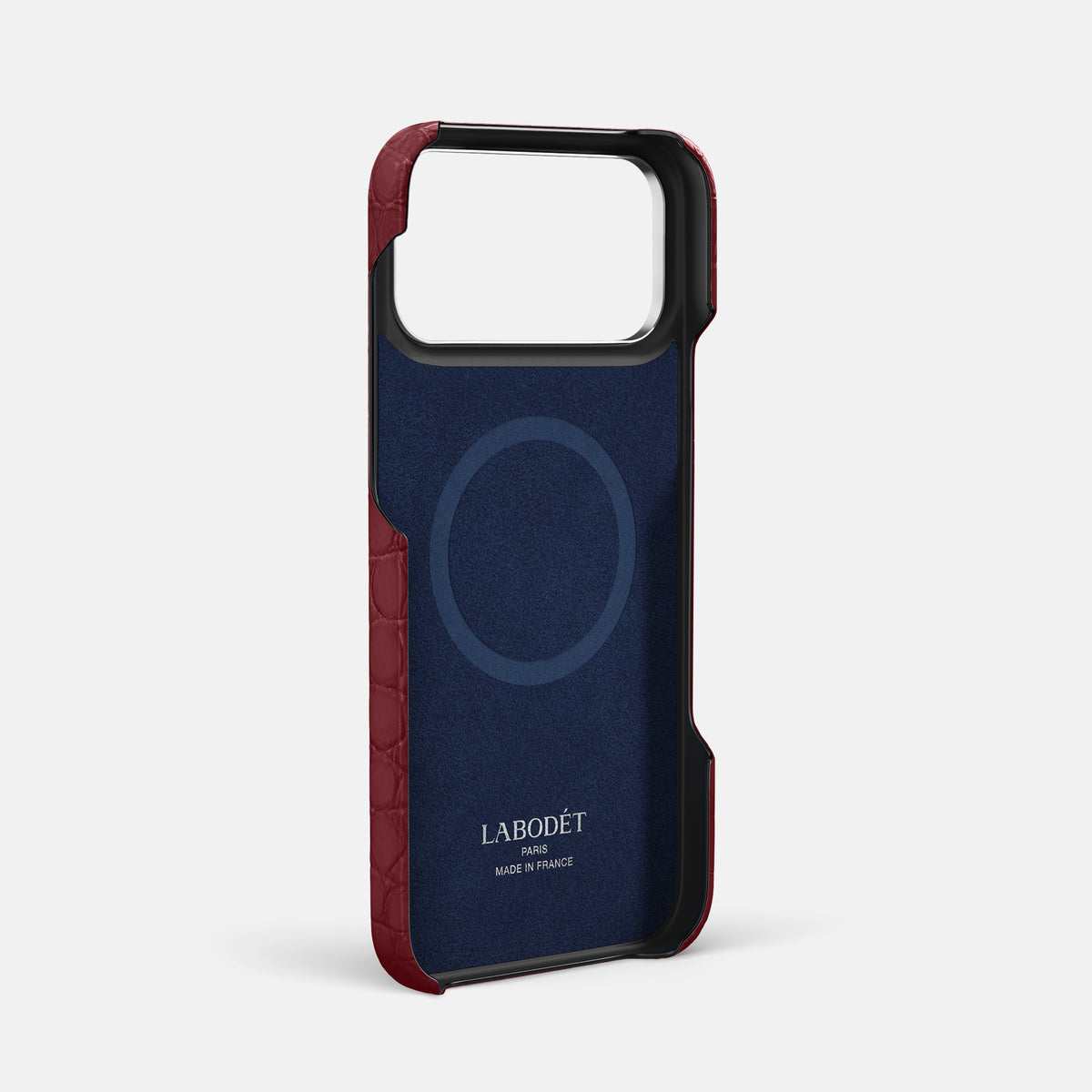 Finger Case For iPhone 17 Pro Max In Alligator -4 | Burgundy-Steel