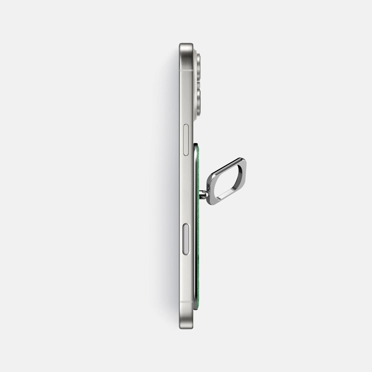 MagSafe Ring For iPhone 18 Pro Max In Ostrich -3 | Kentucky-Green-Steel