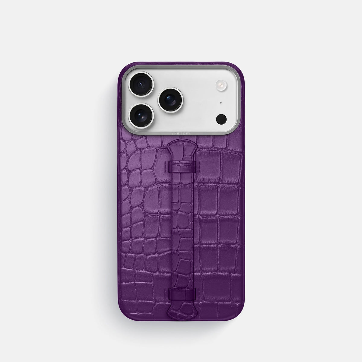 Center Handle For iPhone 18 Pro In Alligator -1 | Purple-Steel