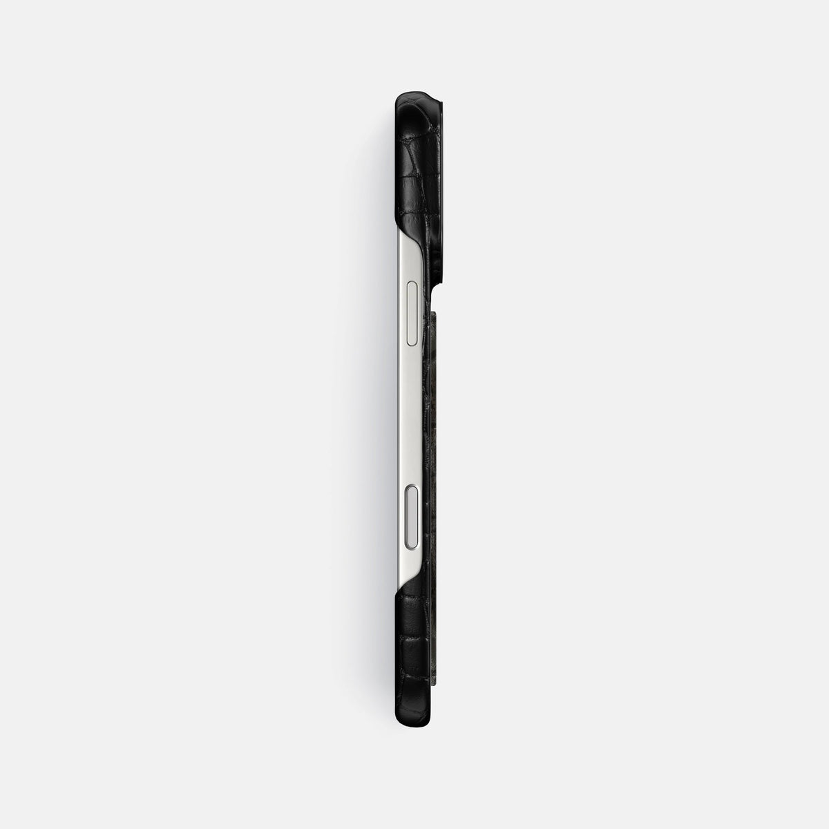 Classic Case With Carbon Dragon For iPhone 18 Pro Max In Alligator -3 | Black-Black