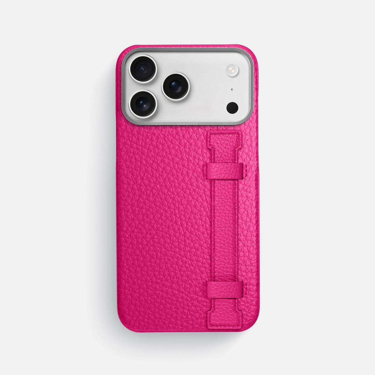 Handle Case For iPhone 18 Pro Max In Calf -1 | Magenta-Steel