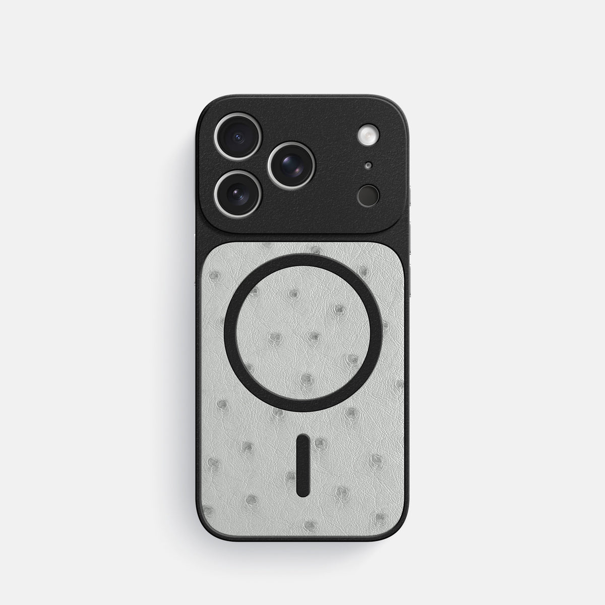 MagSafe Mask For iPhone 17 Pro In Ostrich -3 | White