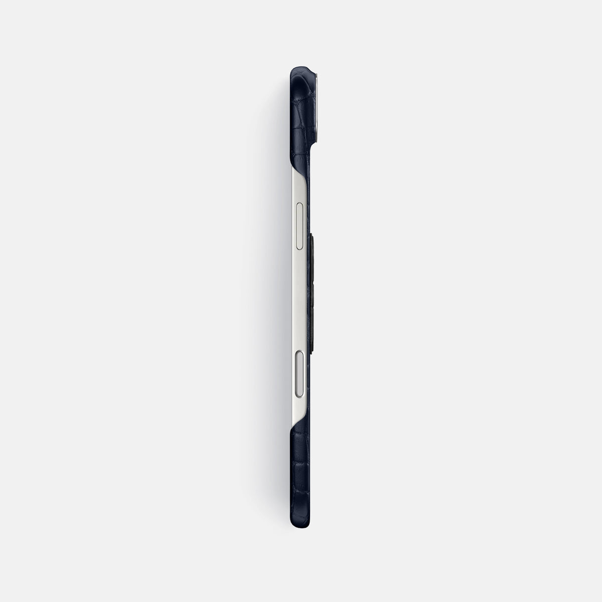 Classic Case With Carbon Skull For iPhone 17 Air In Alligator -3 | Navy-Blue-Steel