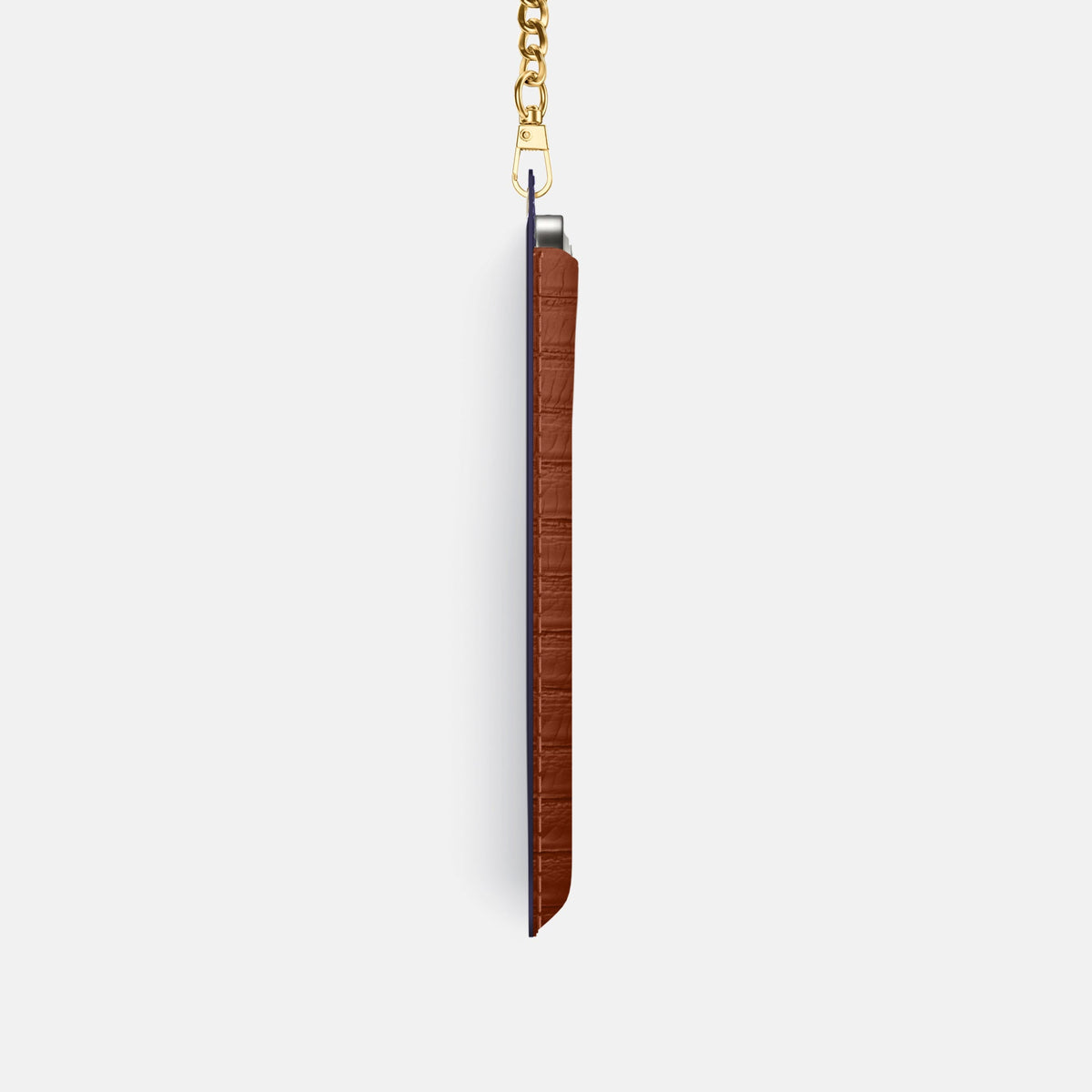 Crossbody Bag For iPhone 18 Pro In Python -4 | Medium-Brown-Gold