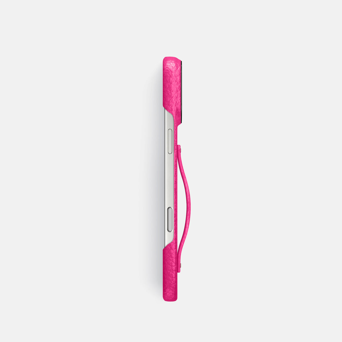 Finger Case For iPhone 17 Pro In Calf -3 | Magenta-Black