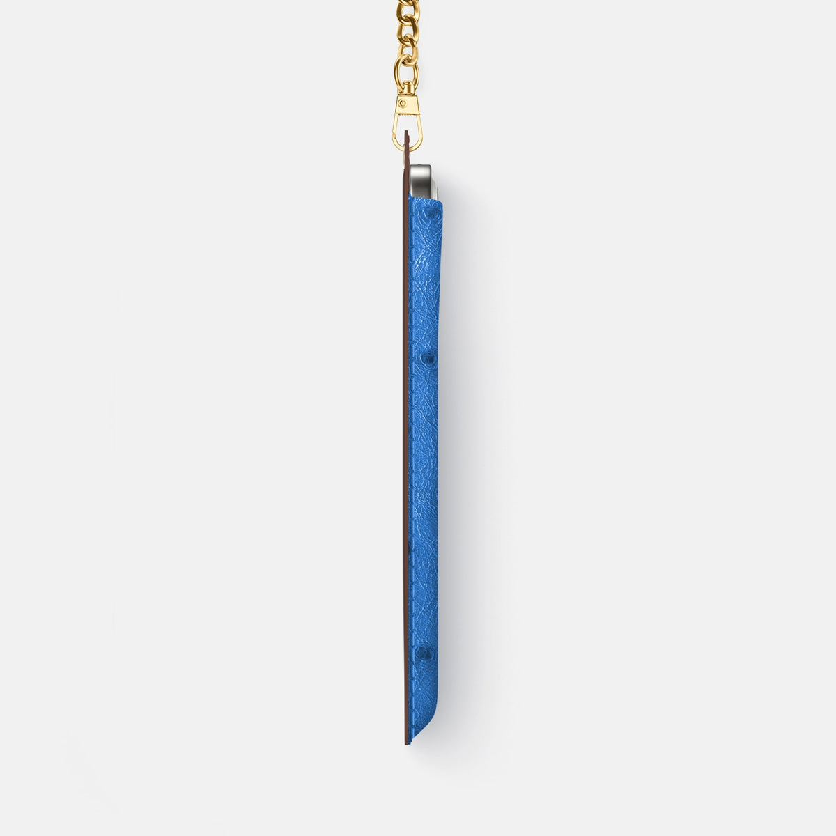 Crossbody Bag For iPhone 18 Pro Max In Ostrich -4 | Royal-Blue-Gold