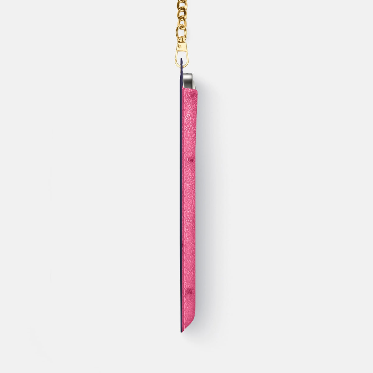 Crossbody Bag For iPhone 18 Pro Max In Ostrich -4 | Pink-Gold