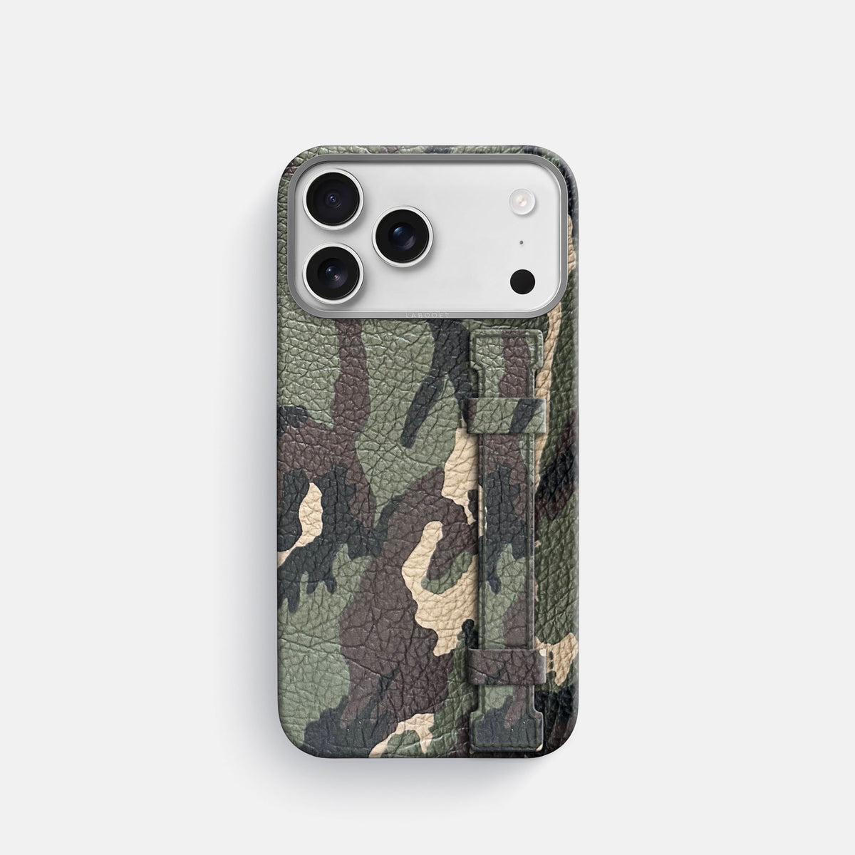 Handle Case For iPhone 18 Pro In Calf -1 | Camouflage-Steel
