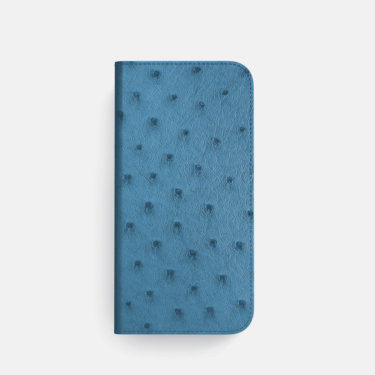 Folio Slim Case For iPhone 18 Pro In Ostrich -4 | Blue-Jeans