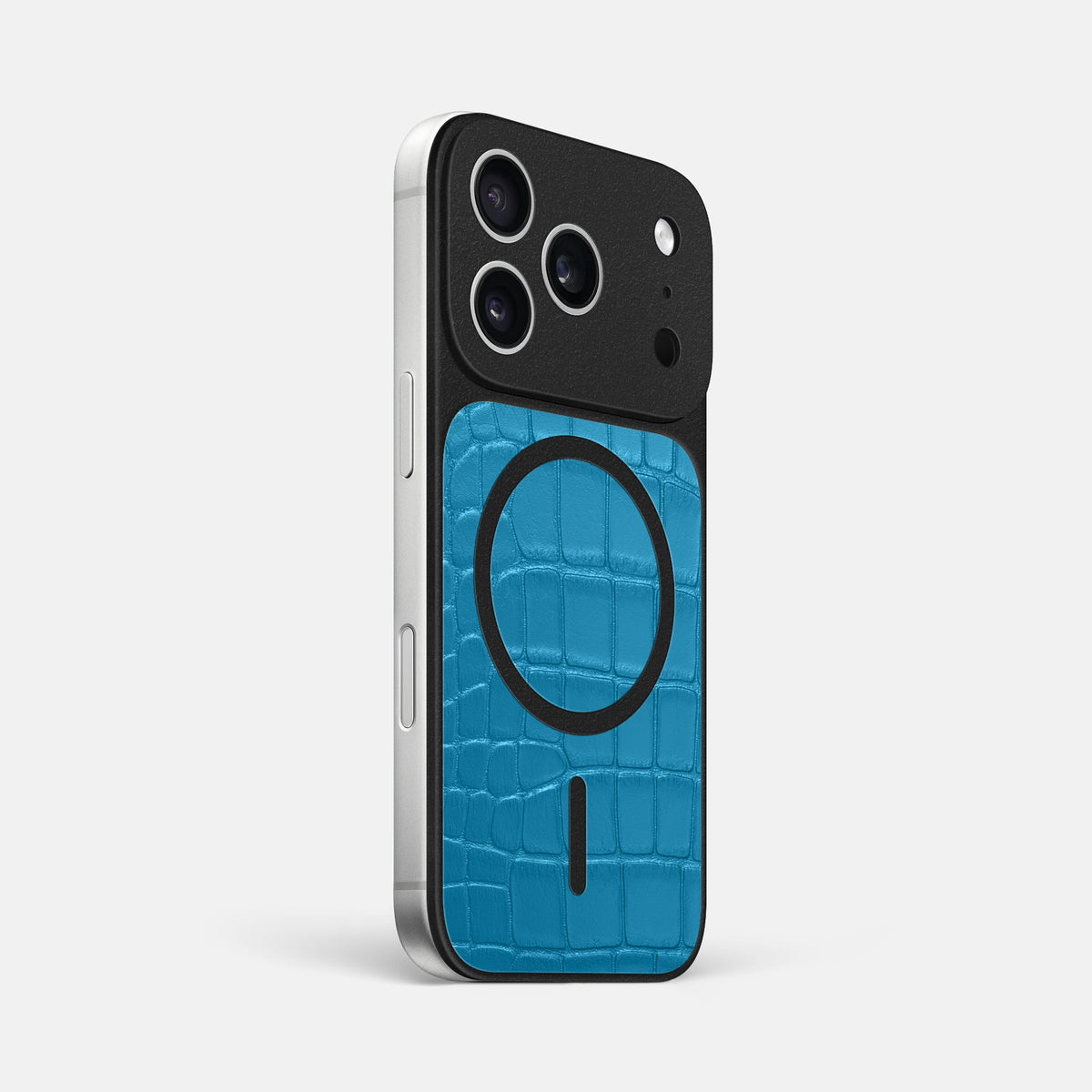 MagSafe Mask For iPhone 18 Pro Max In Alligator -2 | Curaçao-Blue