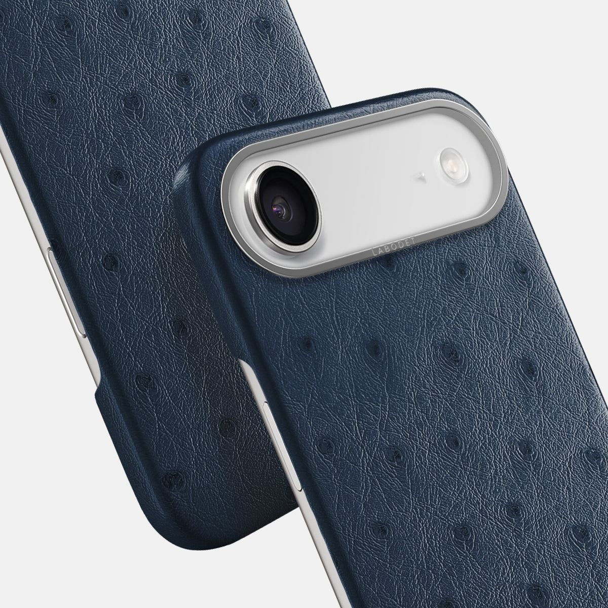 Classic Case For iPhone 17 Air In Ostrich -6 | Navy-Blue-Steel