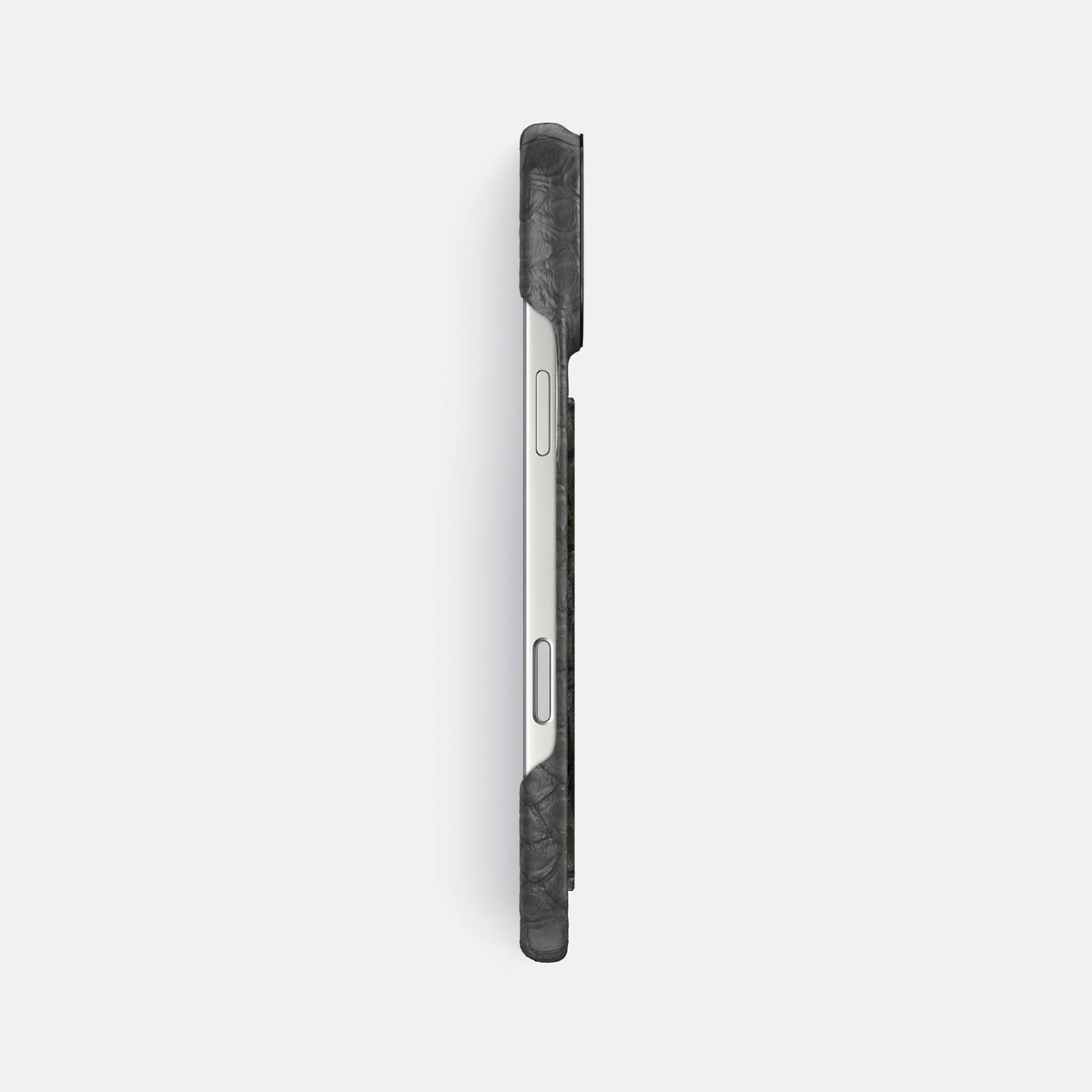 Classic Case With Carbon Dragon For iPhone 18 Pro Max In Python -3 | Grey-Black