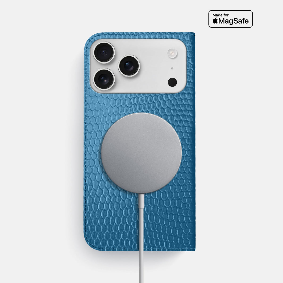 Folio Slim Case For iPhone 18 Pro Max In Lizard -3 | Blue