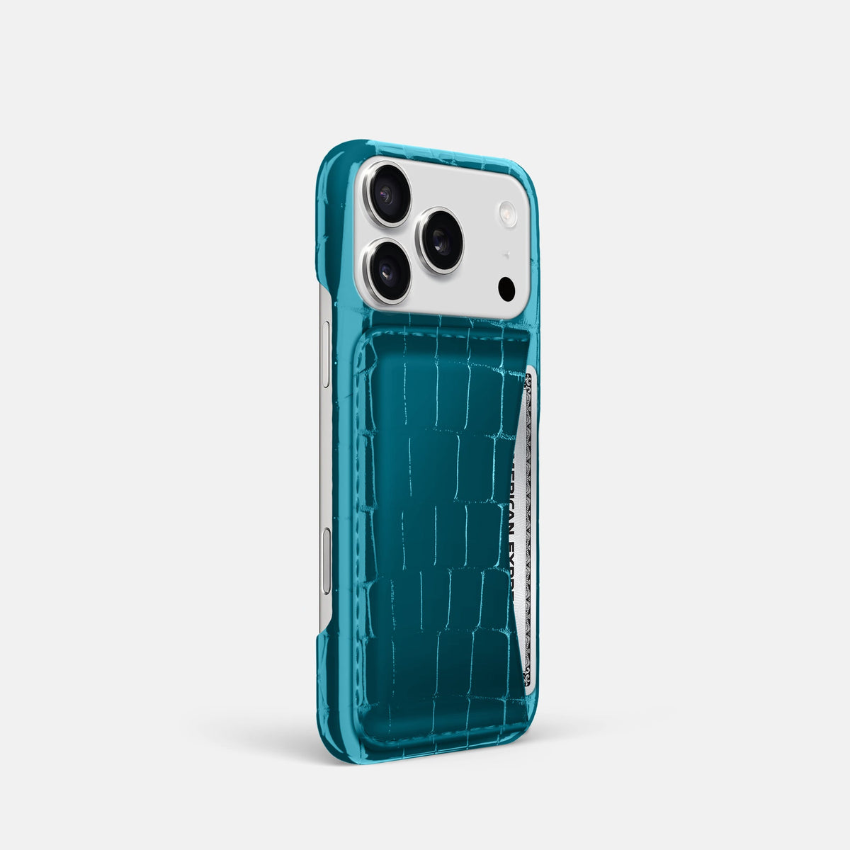 Slim Card Case For iPhone 18 Pro In Shiny Alligator -2 | Curacao